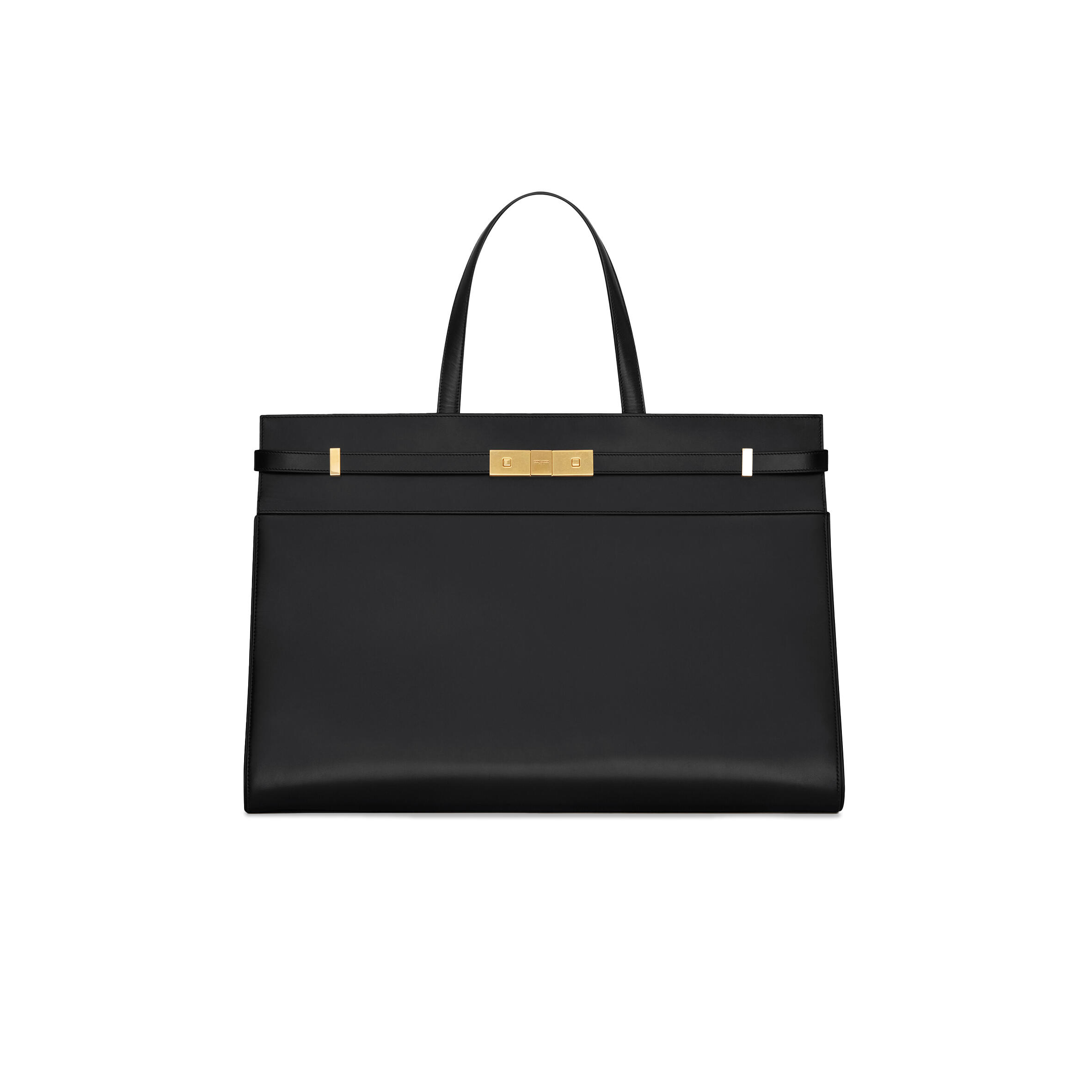 Y51 MANHATTAN LARGE SHOPPING BAG IN SHINY LEATHER 7341350SX0W1000 (50*35*19cm) Master Quality